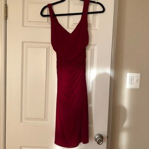 Laundry by Shelli Segal Red V-neck Dress.